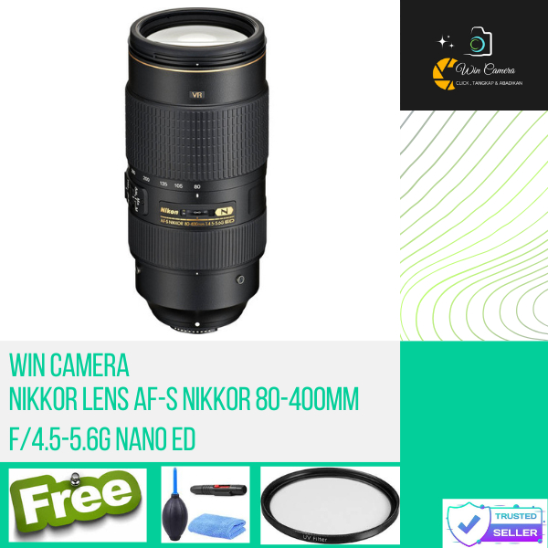 Lensa Nikon AF-S 80-400mm f/4.5-5.6G Nano ED / Lens Nikon