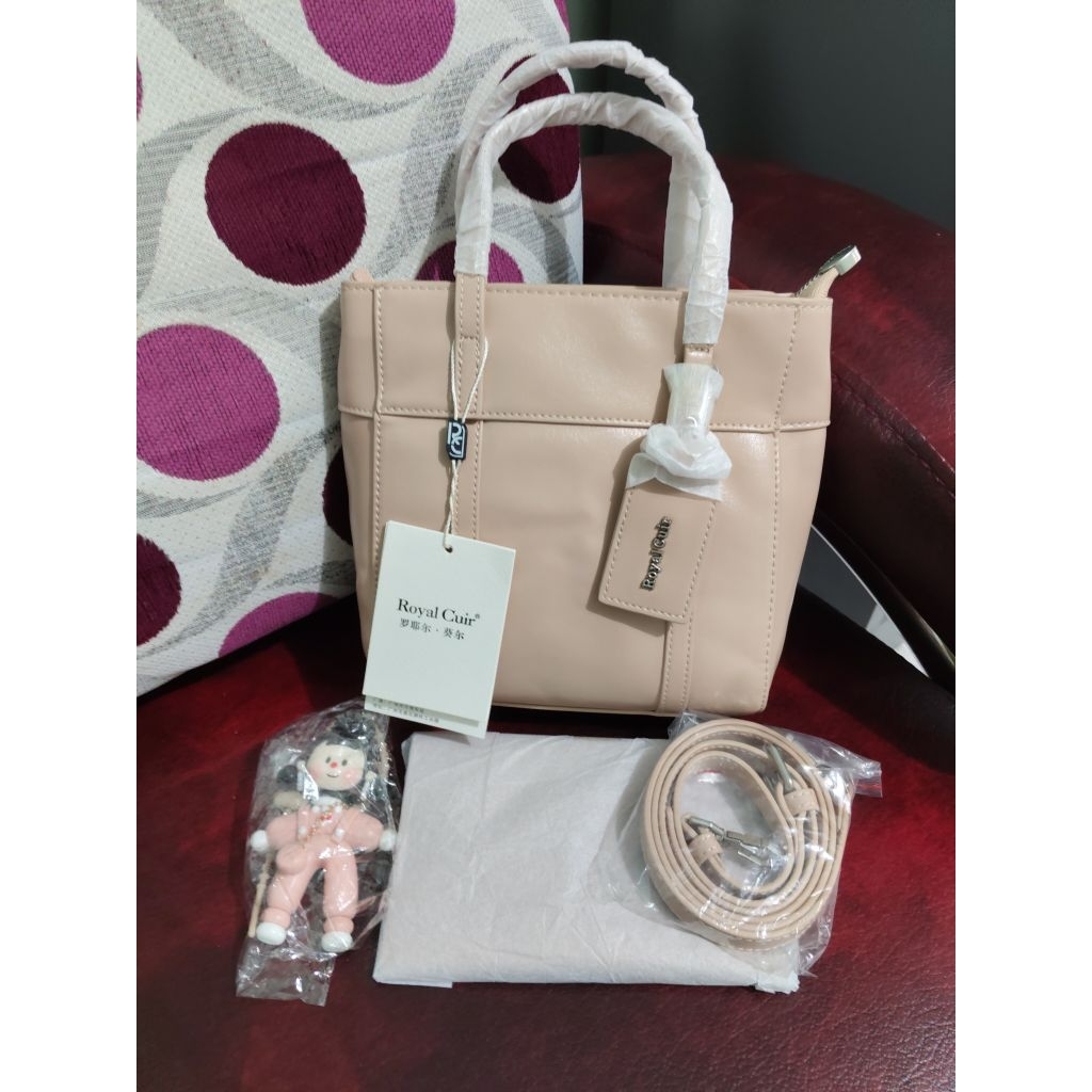 Tas Premium RC Royal Cuir Mini Tote / Handbag / Sling Bag / Shoulder Bag