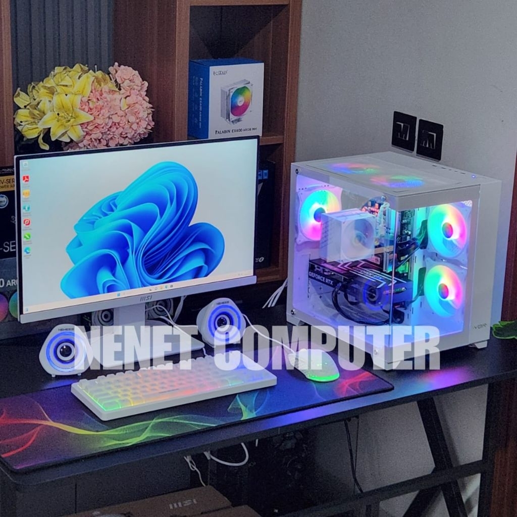 PC FULL SET - PC Gaming i5 12400f | RTX 3060 12GB | 16GB DDR4 | NVMe | LED 24