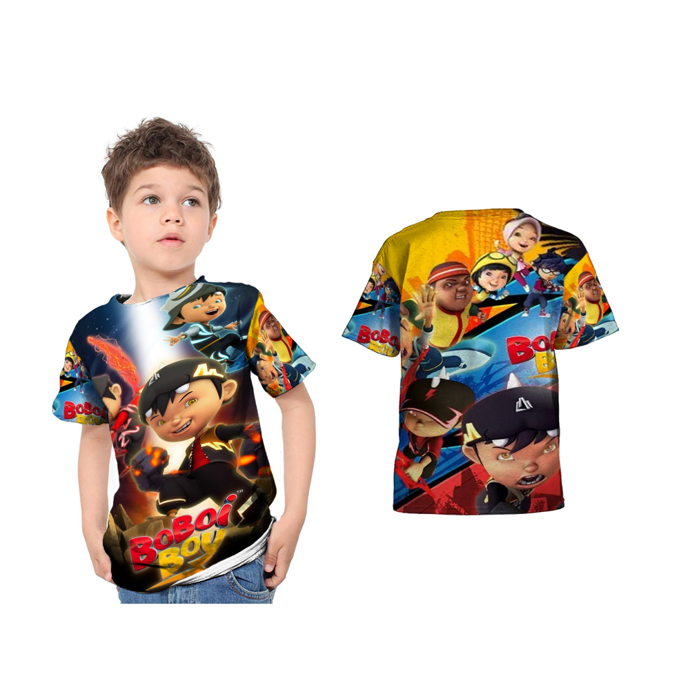 Kaos Boboiboy / Baju Boboiboy Halilintar / Kaos Boboiboy Supra / Baju Kaos Boboiboy Anak