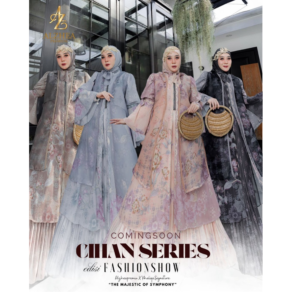 ALZHEA PREMIUM / CIHAN SERIES BY ALZHEA PREMIUM / GAMIS SET SCARF / GAMIS LEBARAN TERBARU