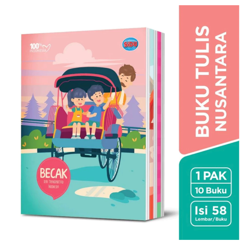 

BUKU TULIS GARIS 58 hlm. 1 pak (isi 10 buku) termurah original