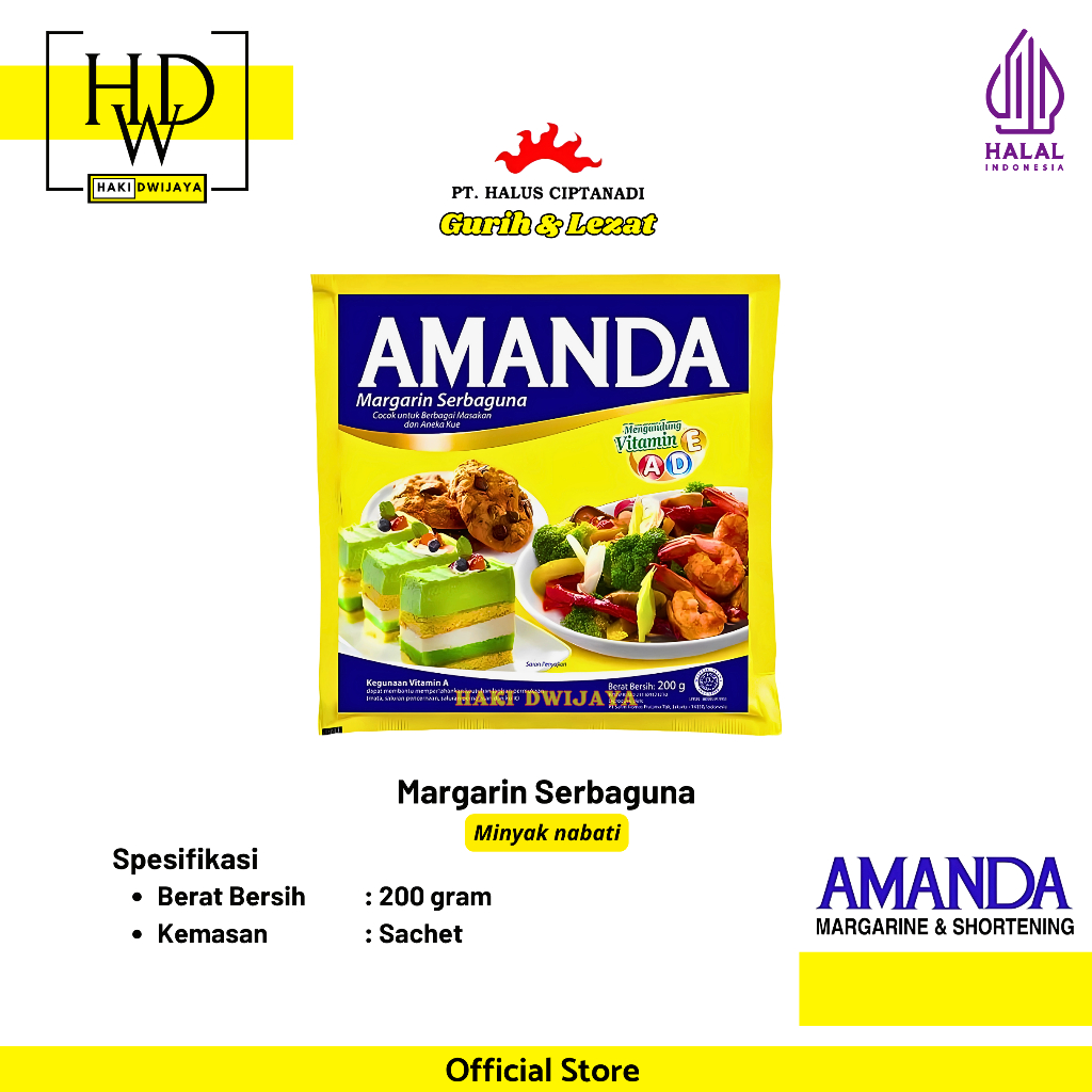 

[200gr] Amanda Mentega / Margarin Serba Guna