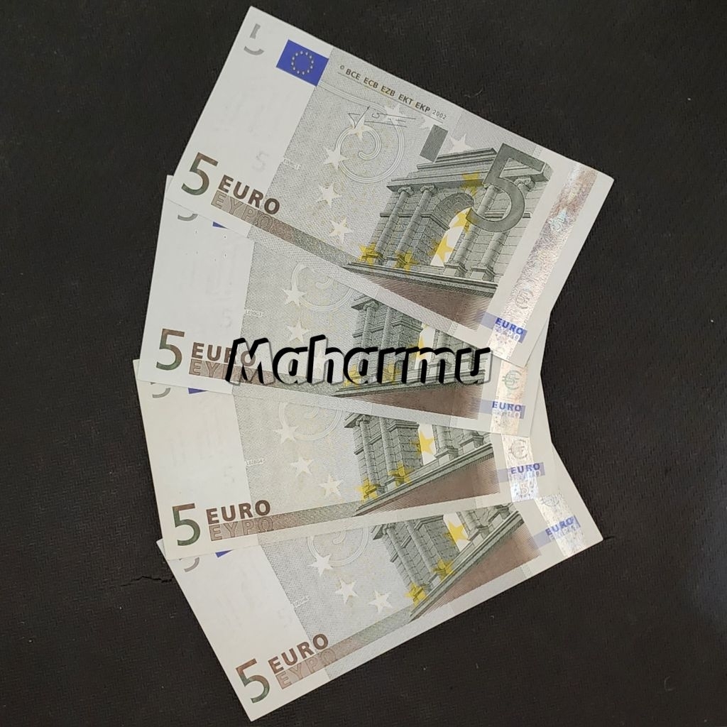 Eropa Euro Uang Asing Kuno 5 Euro Kuno