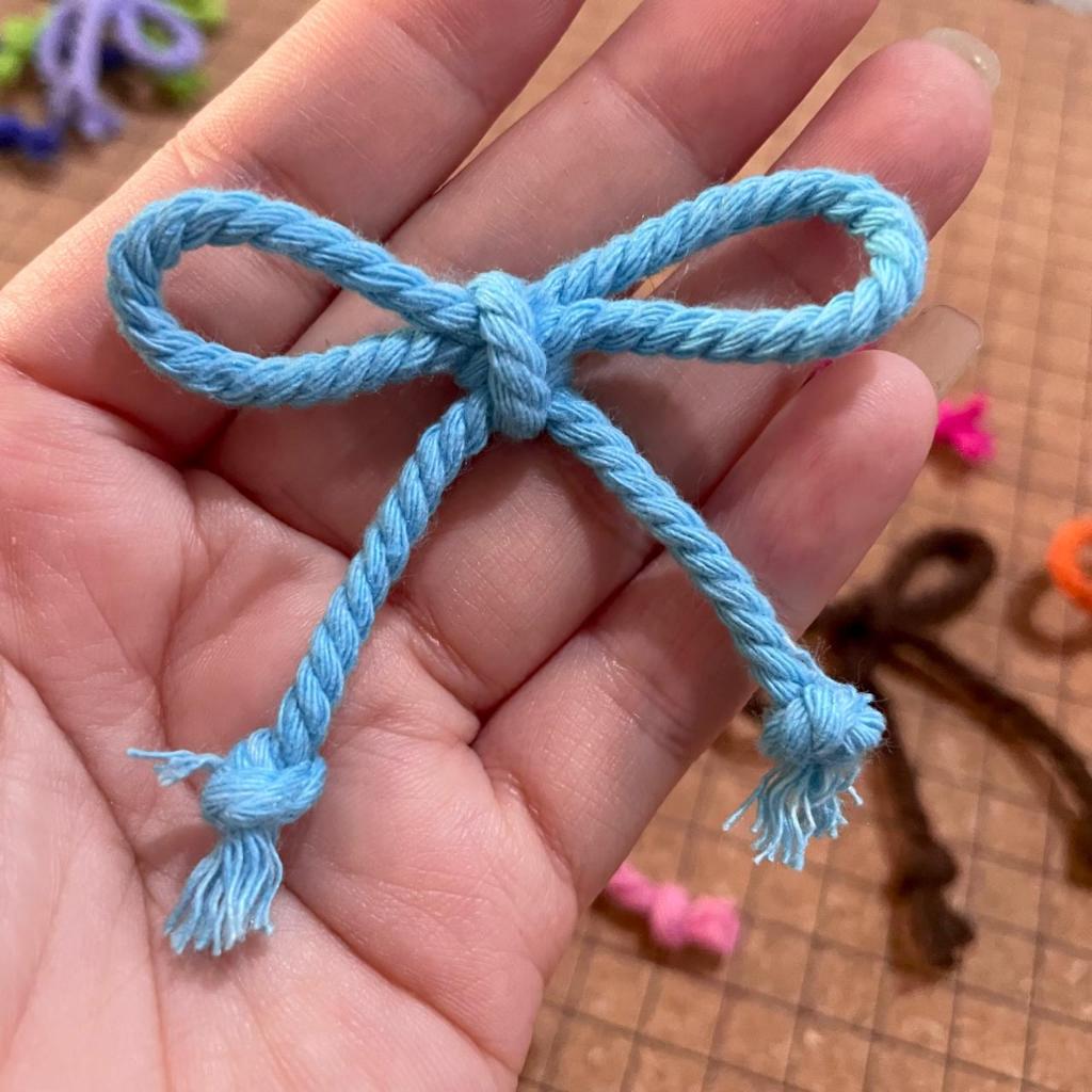 [6pcs] Coquette Pita Baju Tali / Pita Tempel Pakaian Rajut Macrame