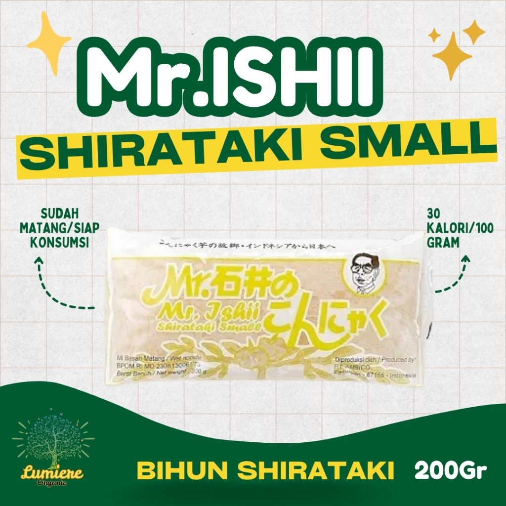 

Mr.Ishii Shirataki Small (Bihun Basah Shirataki), Cocok untuk Diet, Rendah Kalori