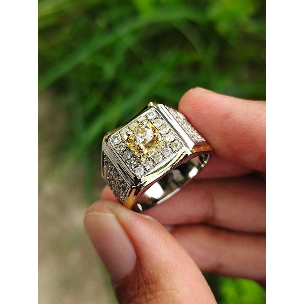 cincin pria full natural berlian harga seller