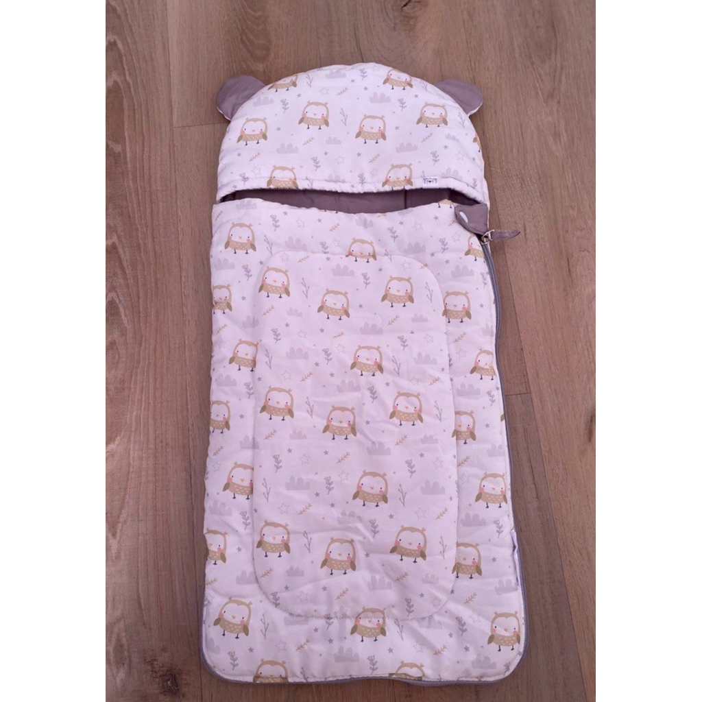 Cradle doodle baby cocoon owl grey - preloved