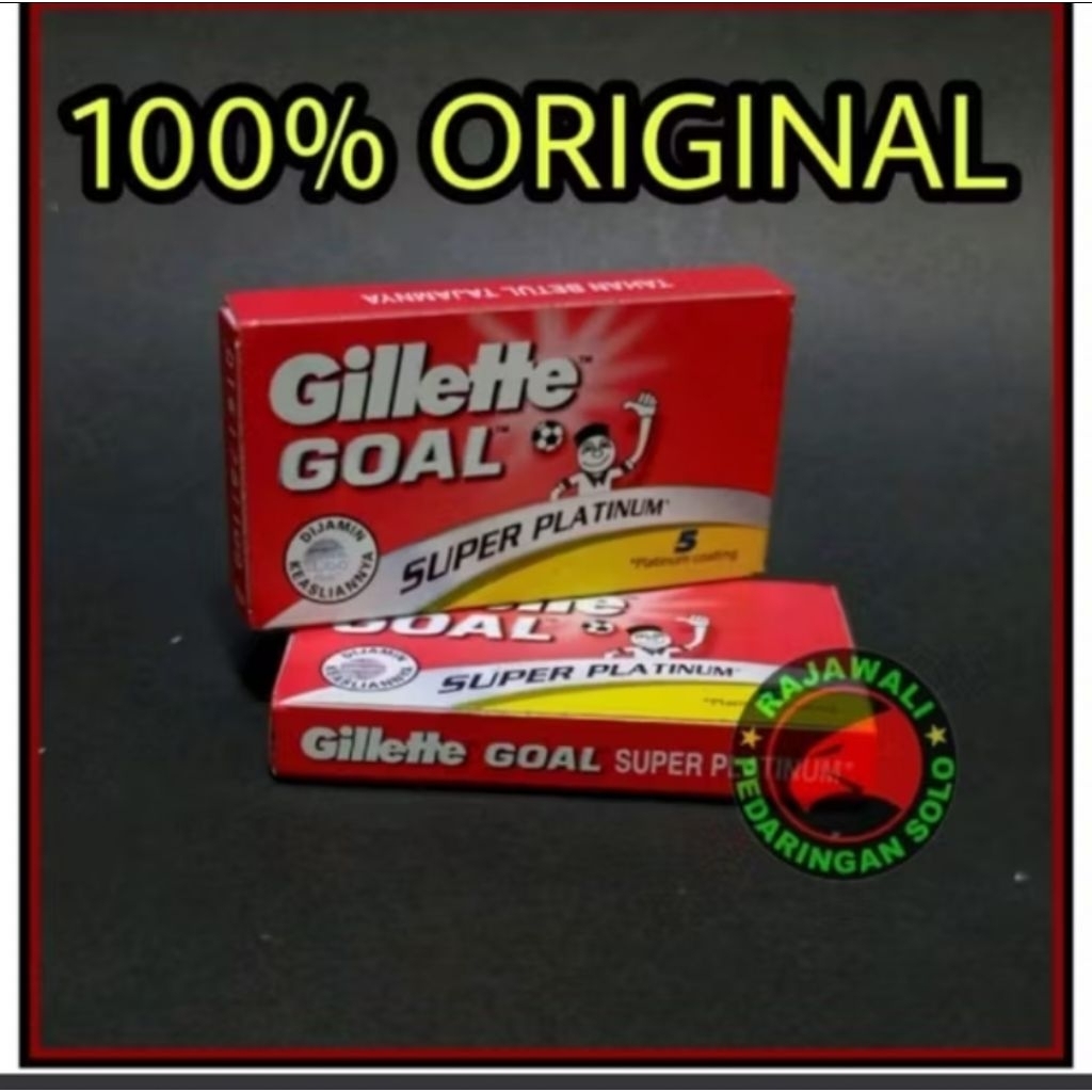 SILET/Gillete GOAL (ASLI ORIGINAL) ALAT PEMOTONG PENCUKUR (1pack isi 5pcs)
