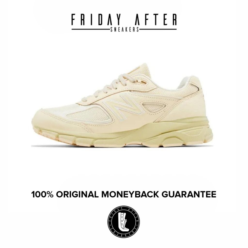 Sepatu Sneakers Pria New Balance 990v4 MiUSA Teddy Santis Macadamia Nut U990BO4 Original Resmi