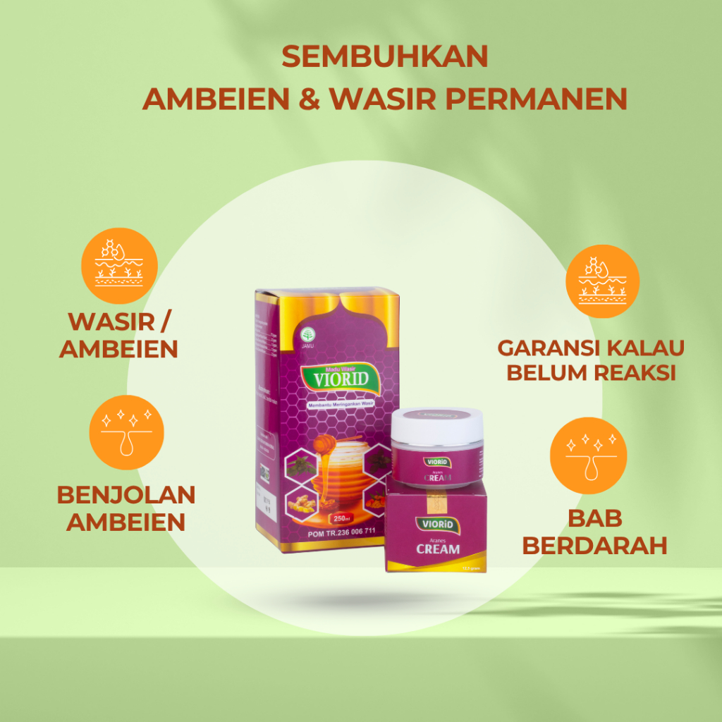 Tanpa Operasi Viorid Obat Ambeien Wasir Paling Ampuh Herbal Ambeyen Luar Dalam Stadium 1 2 3 4 Cepat