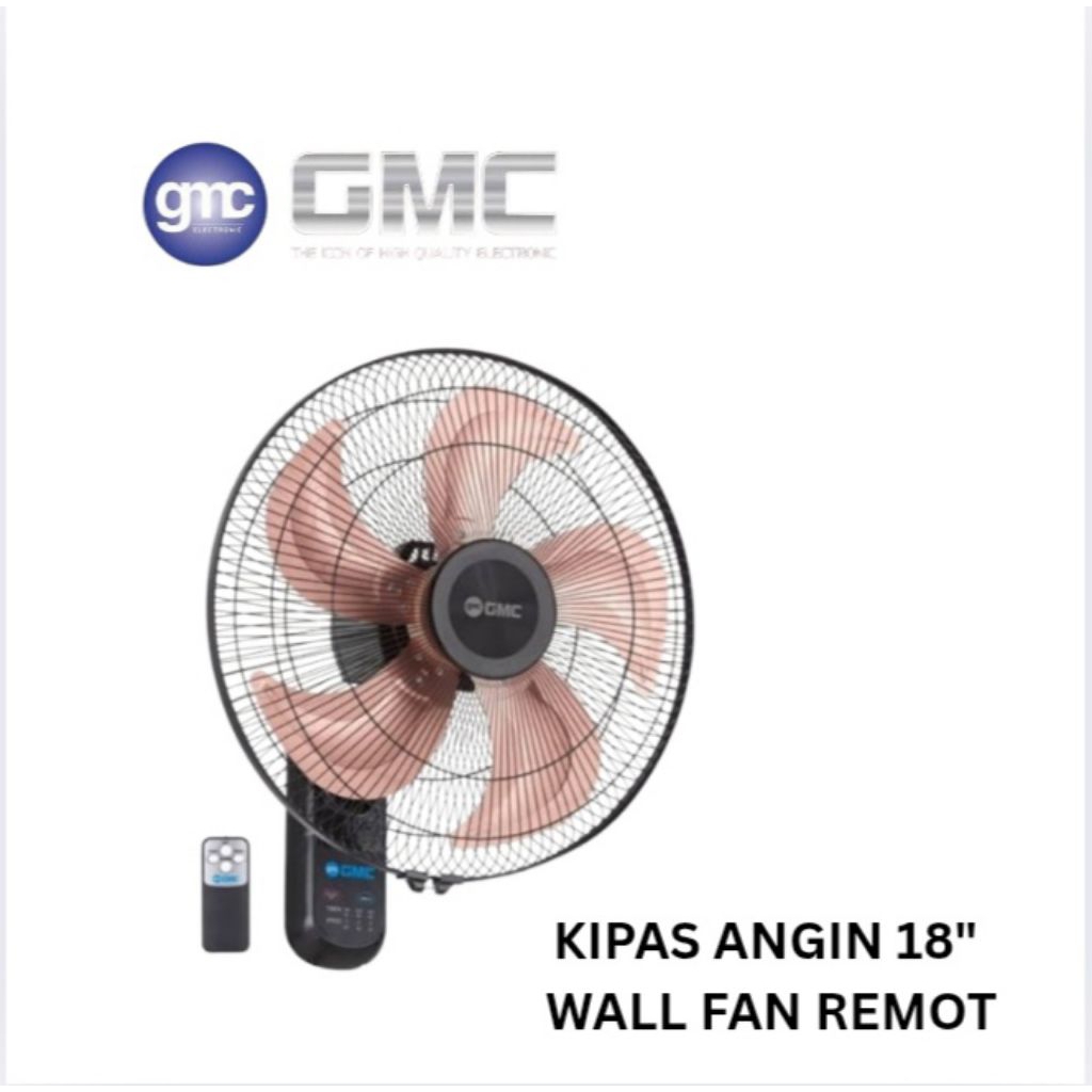 Kipas Angin Dinding 18 Inch GMC 521 Remote Kipas Angin GMC