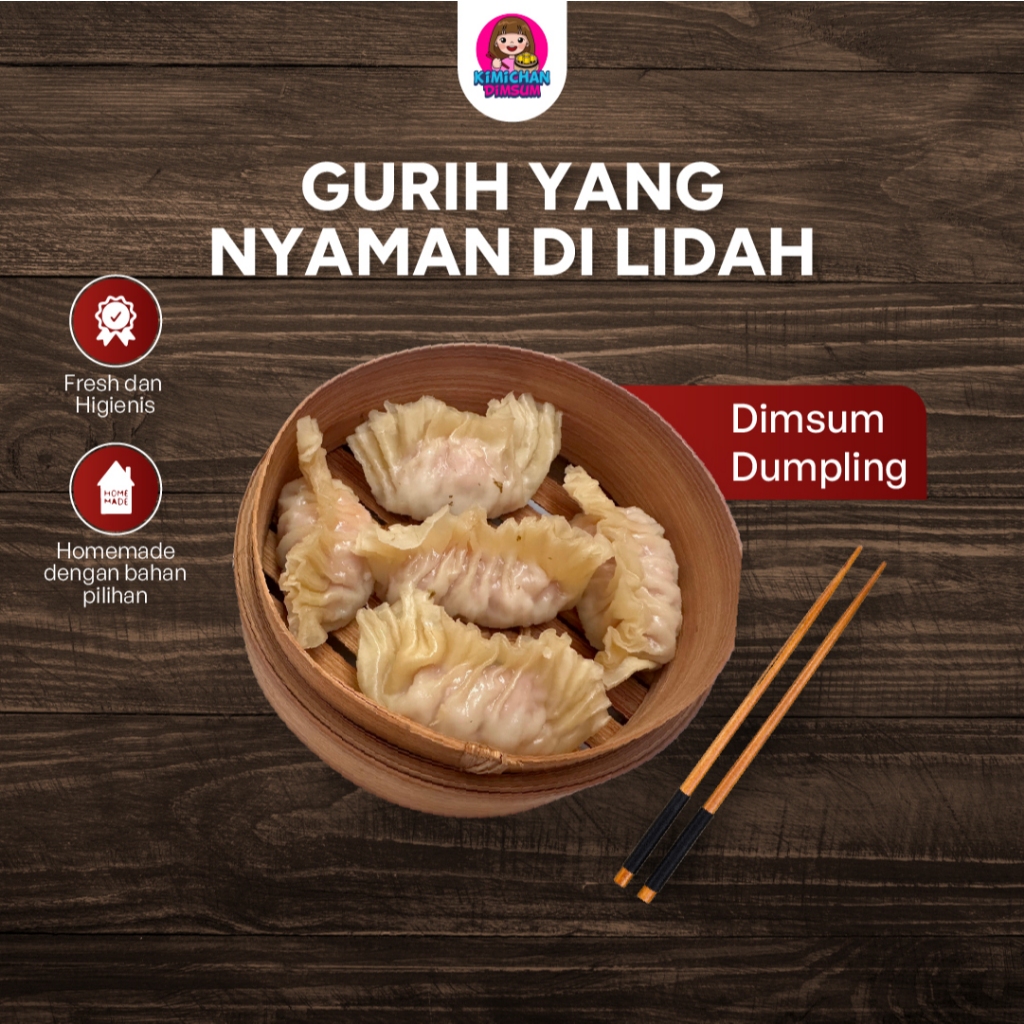 

Dumpling Ayam Frozen Gyoza Ayam Kukus Homemade Halal isi 10pcs by Kimichan Dimsum