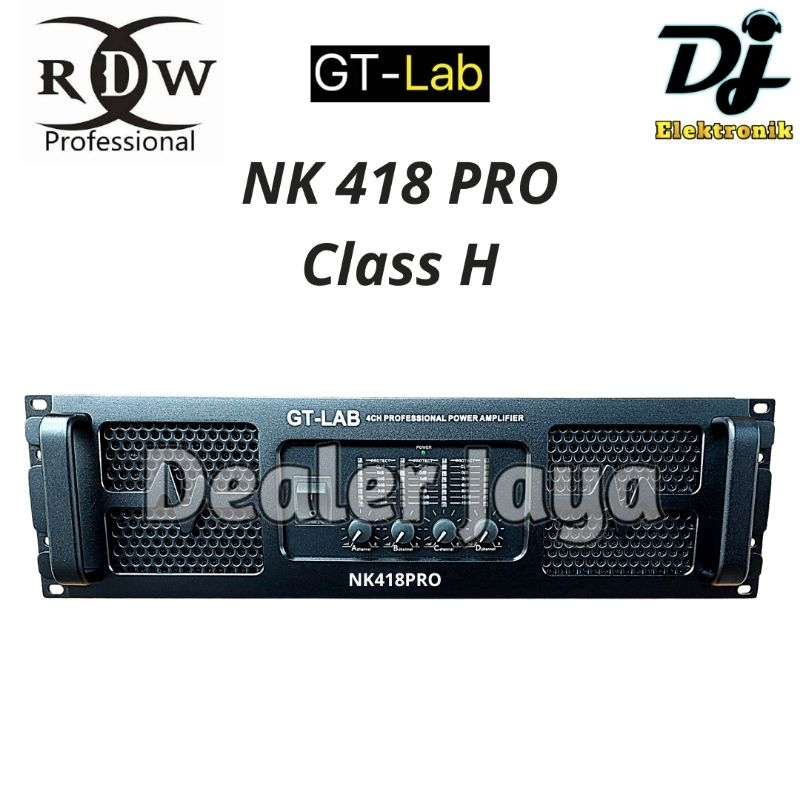 Power Amplifier GT Lab NK 41800 / NK41800 / NK 418 PRO - 4 Channel / Power GT Lab