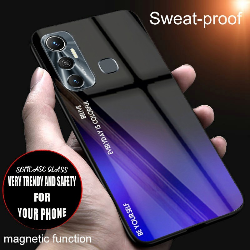 Softcase glass kaca terbaru GC35 For lnfinix Hot 11 Hot 11 Play Hot 12 hot 12 Play Hot 9 hot 9 Play 