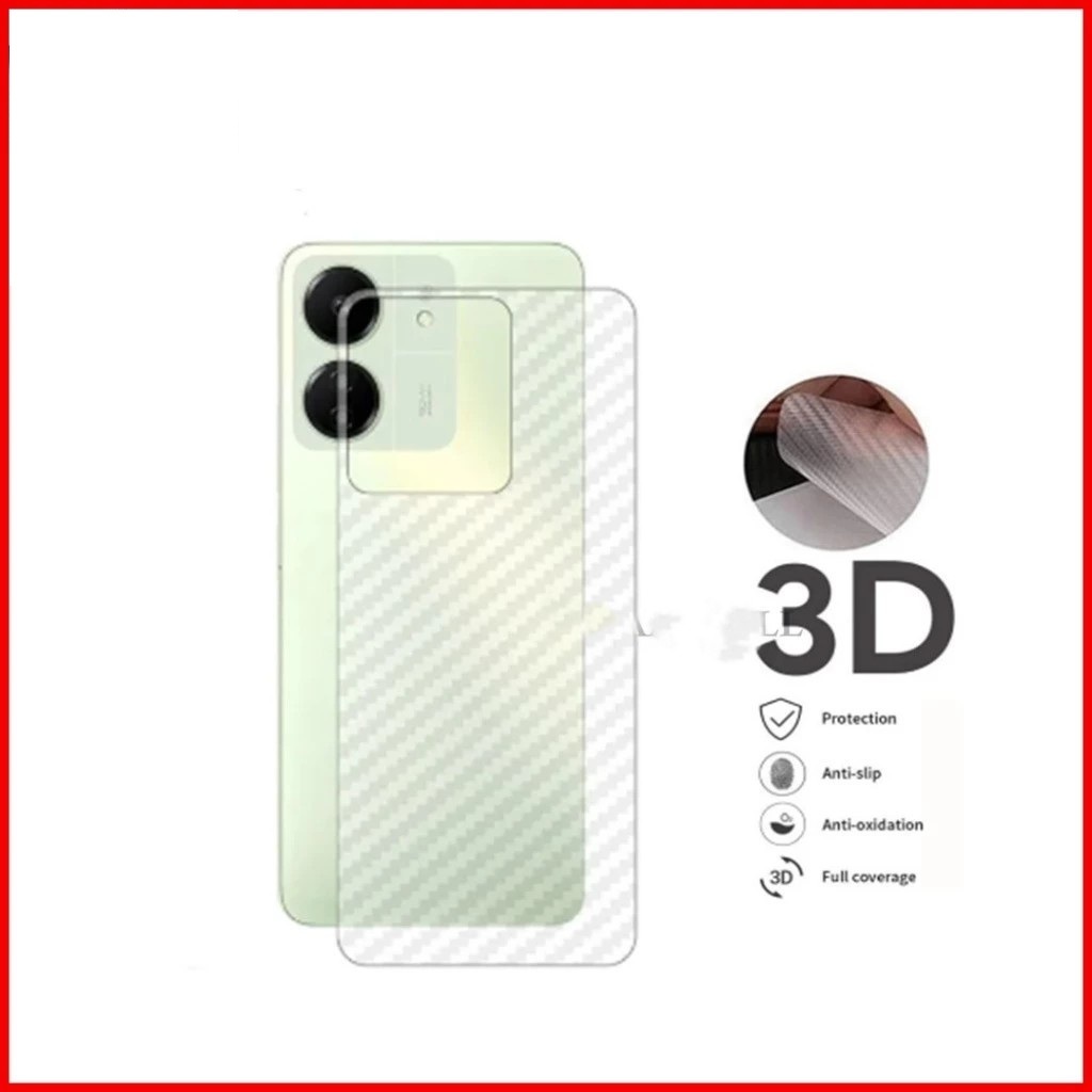 ANTI GORES BELAKANG SKIN KARBON INFINIX SMART 9 SMART 9 HD SMART 8 SMART 8 PRO SMART 7 SMART 6 PLUS 