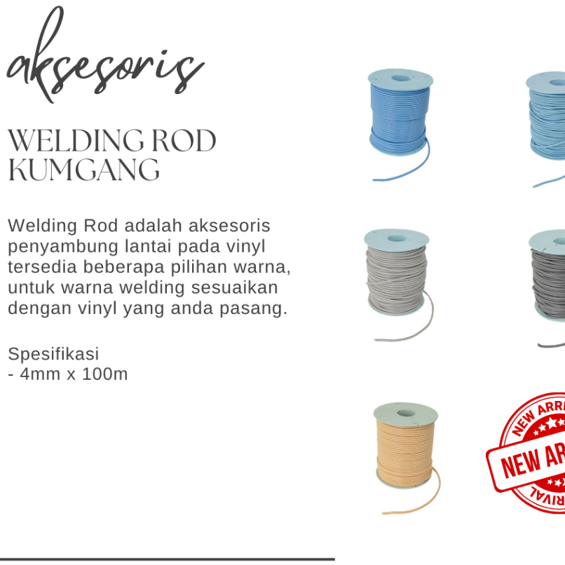 WELDING ROD KUMGANG-WELDING LANTAI-WELDING VINYL-AKSESORIS VINYL