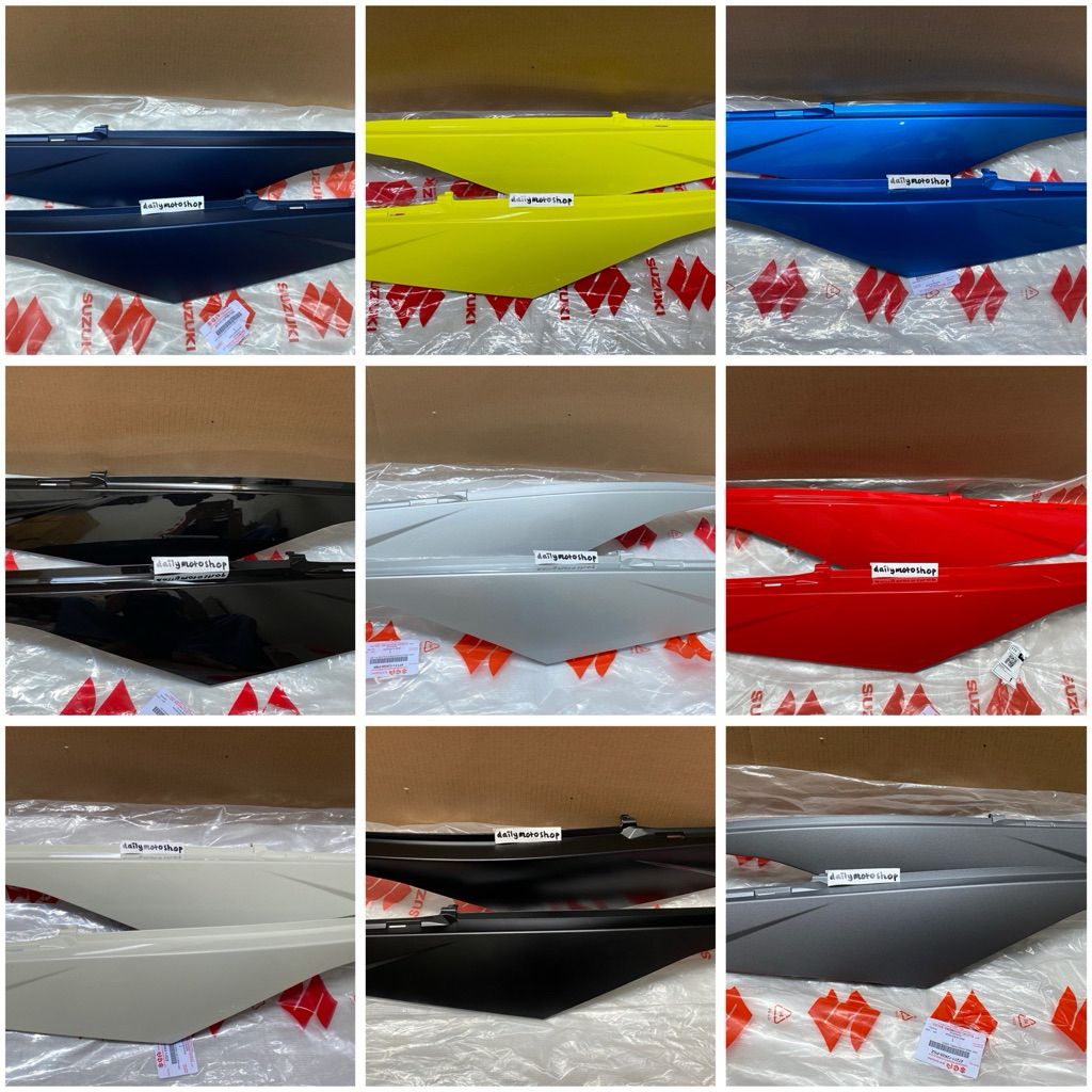 Kap Body Belakang Cover Frame Kiri Kanan Satria Fu Injeksi Frame Cover Raider 150 Fi ORI SGP Hitam M