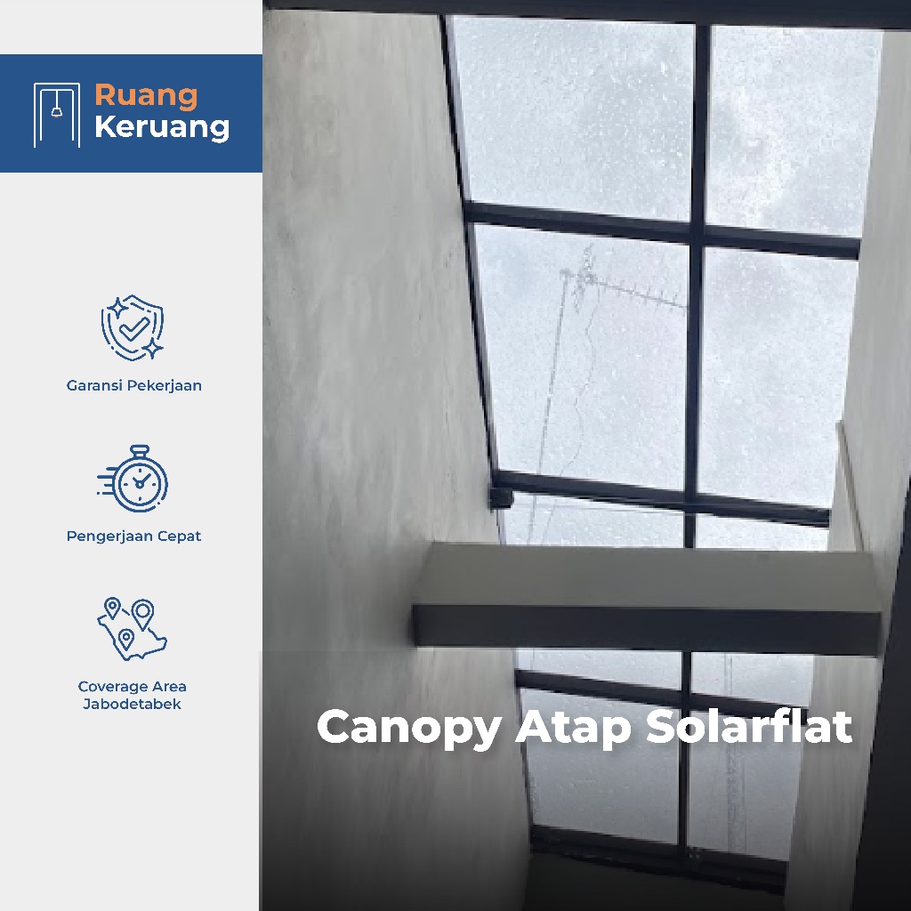 [Murah] KANOPI - atap solar flat