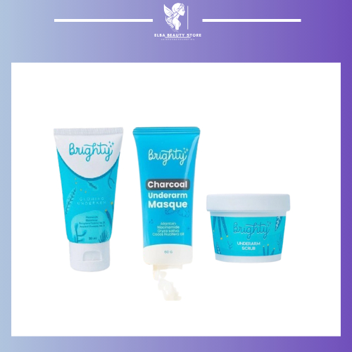 Brighty Glowing Underarm Pemutih Ketiak Mencerahkan Memutihkan Pencerah | Brighty Charcoal Underarm 