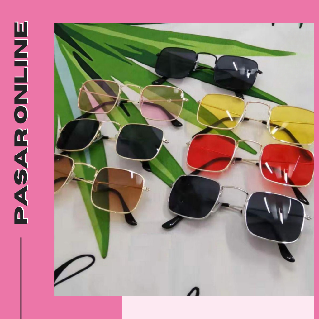 Kacamata Wanita Kaca Mata Hitam Sunglasses Style Korea Fashion Pria K704 Y1410