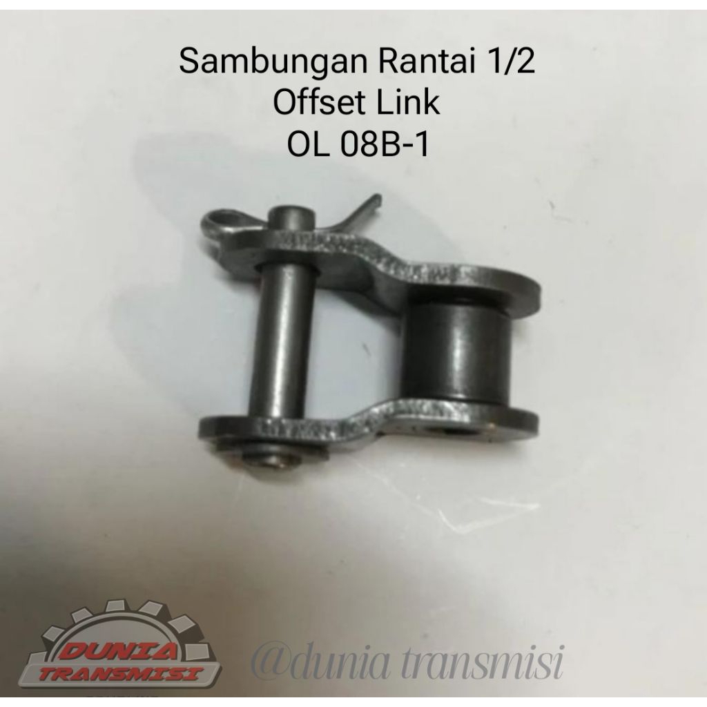 Sambungan Setengah 08B-1 OL 08B single Sambungan Rantai Offset Link Chain 08B-1 singel