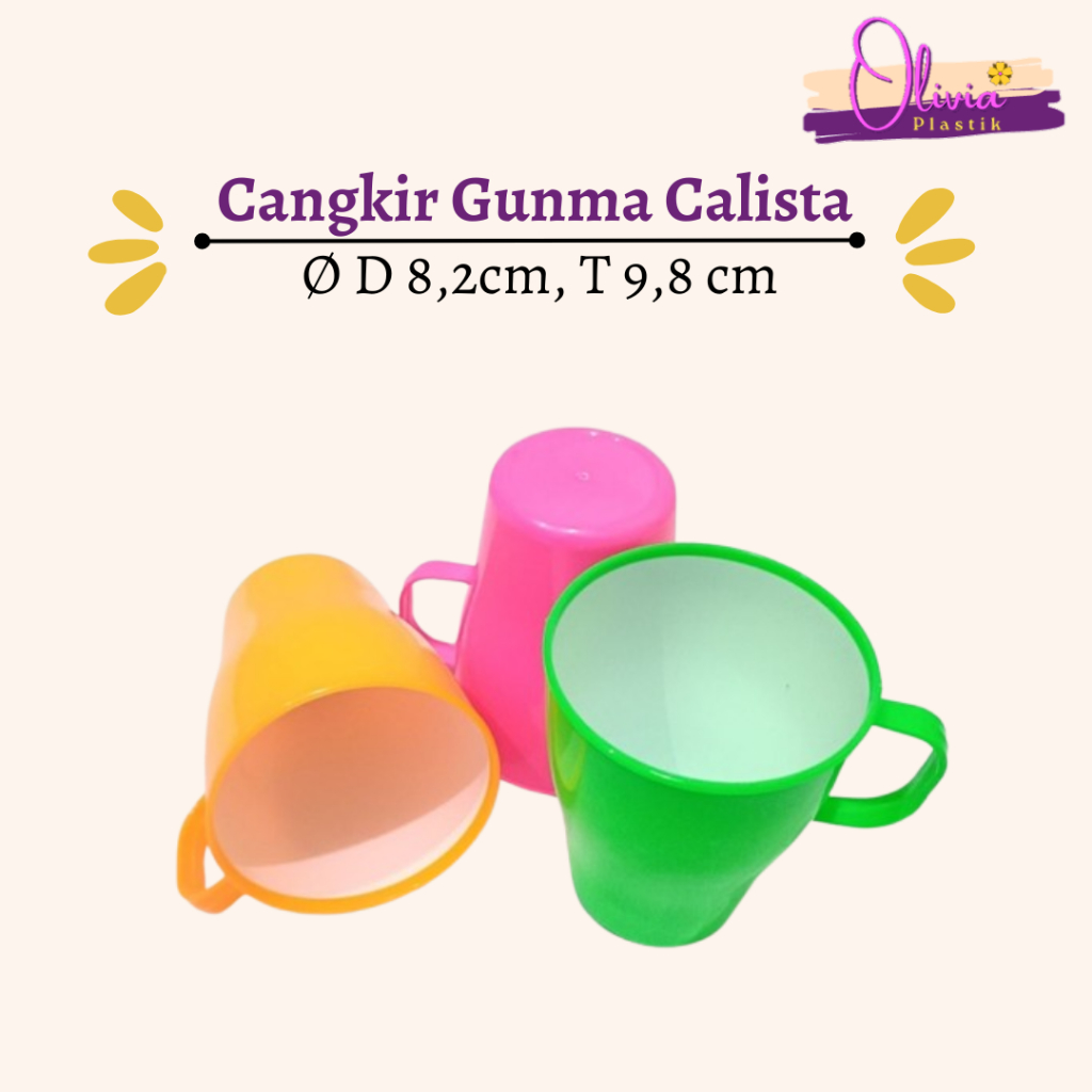 Cangkir Gunma Calista | Gelas Cangkir Plastik
