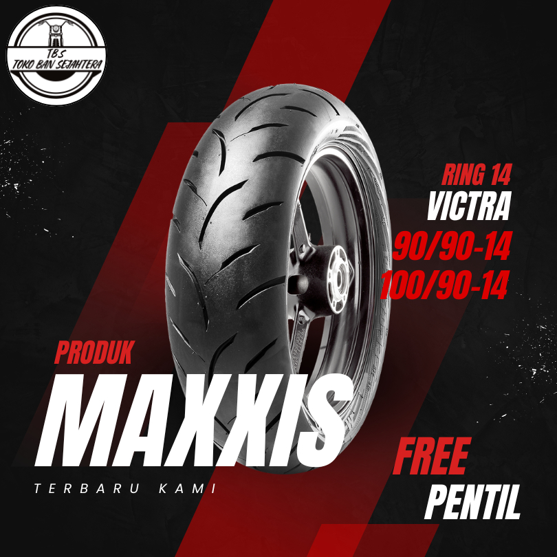 SEPASANG / SATUAN BAN MOTOR LEXI MAXXIS VICTRA Ring 14 TUBELESS DEPAN BELAKANG LEXI