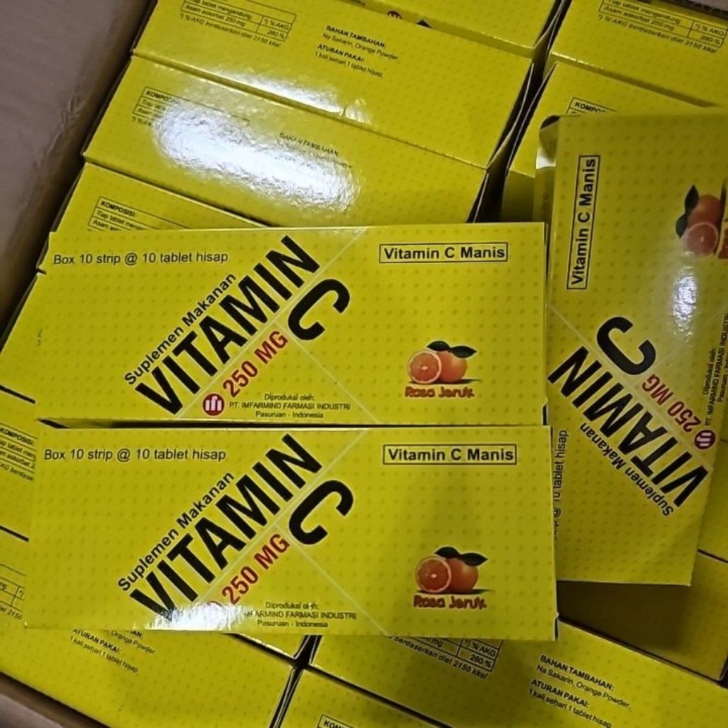 vitamin c 250 mg box 100 tablet