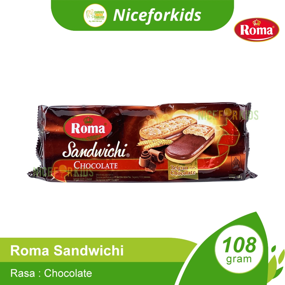 

Roma Sandwichi Chocolate 108gr / Biskuit Sandwich Enak
