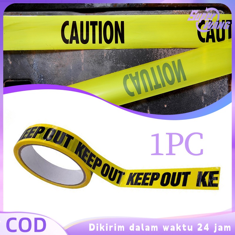 25meter Sticker Police Line " Keep Out " Sticker Police Line Garis Polisi Line Police Line Dilarang 