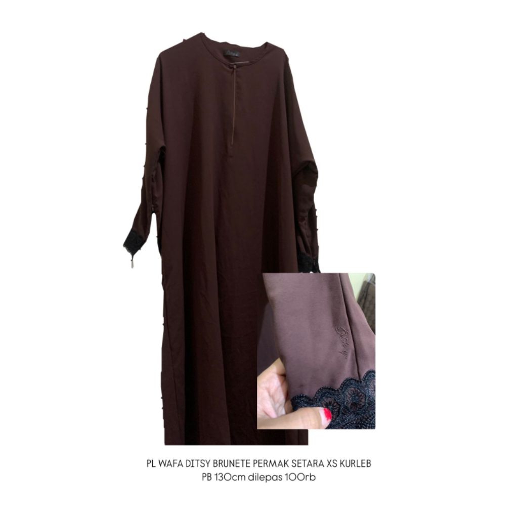 PL DITSY MOSLEM WAFAA BRUNETE PL MAHIRA SATU SET LENGKAP DENGAN CADAR