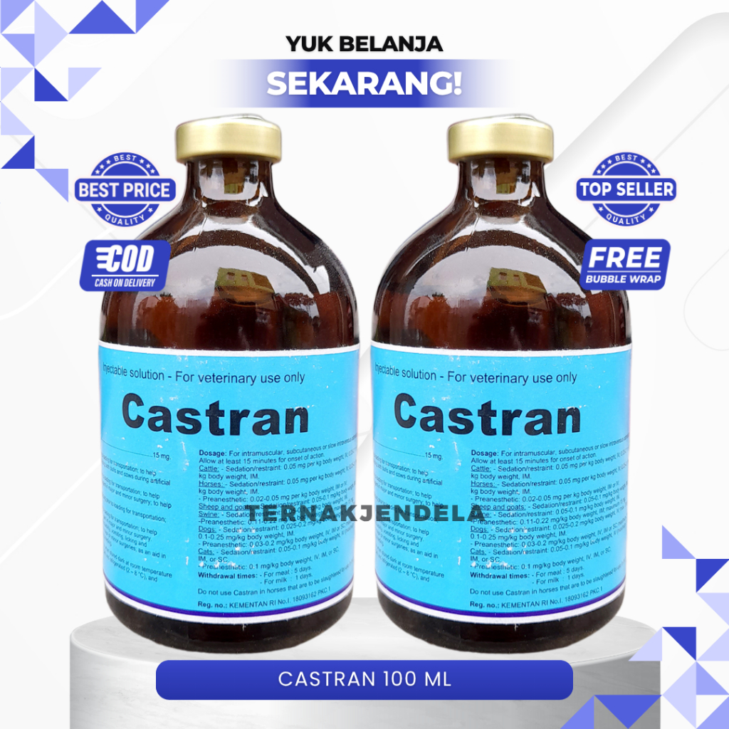 CASTRAN 100 ml - Anastesi Untuk Hewan