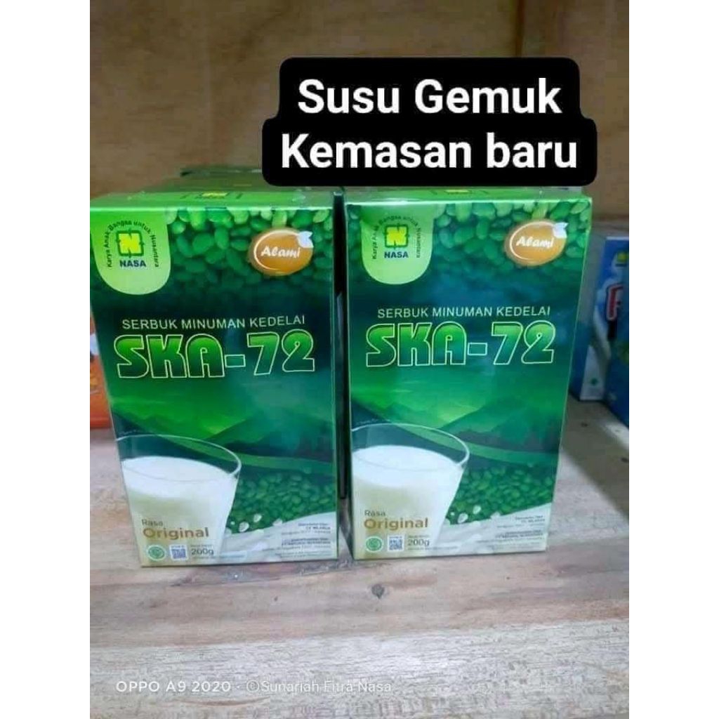 

serbuk kedelai alamai ska-72- susu gemuk skala nasa- herbal kemasan baru