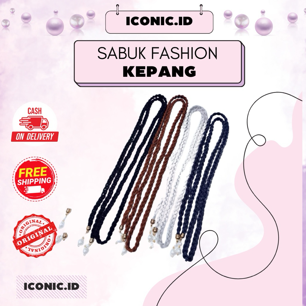 Iconic.id - Sabuk Fashion / Sabuk Kepang / Sabuk Fashion Kepang Warna