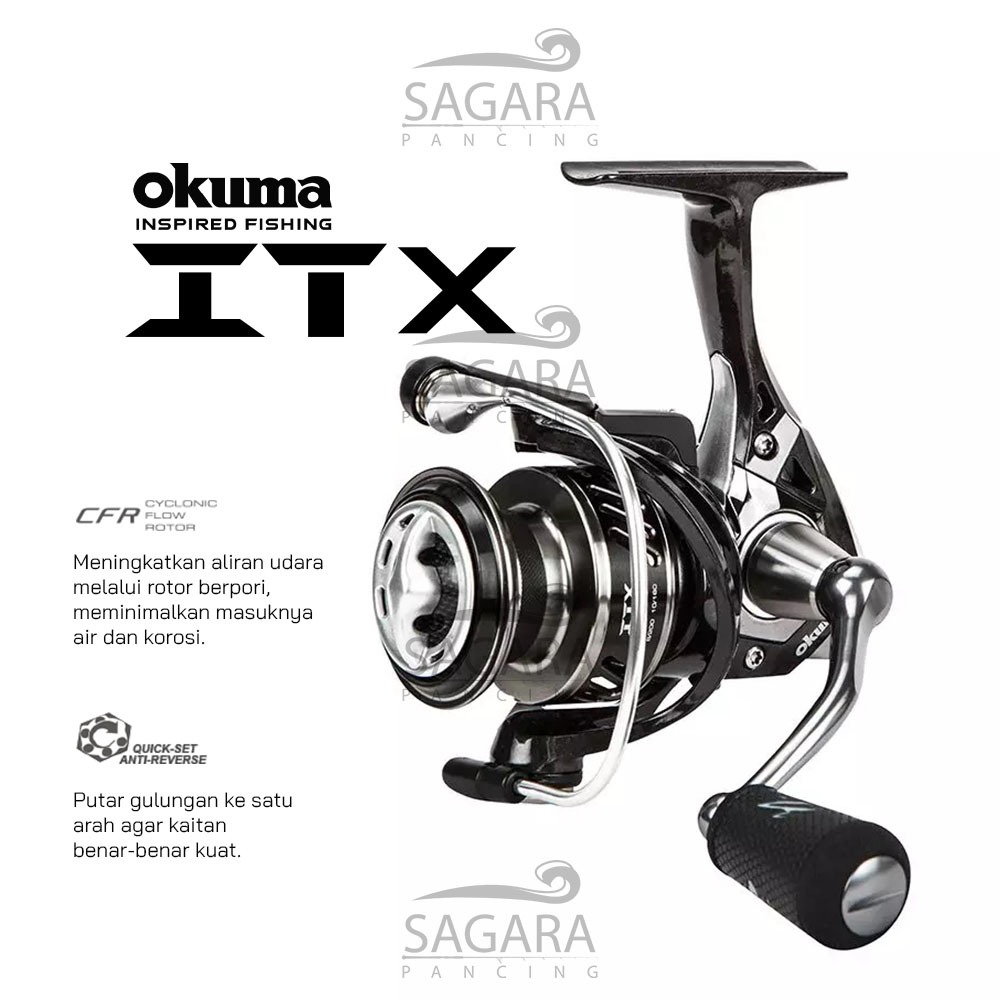 Reel Okuma ITX Reel Ultra Light Reel UL Reel Pancing Spinning Power Handle