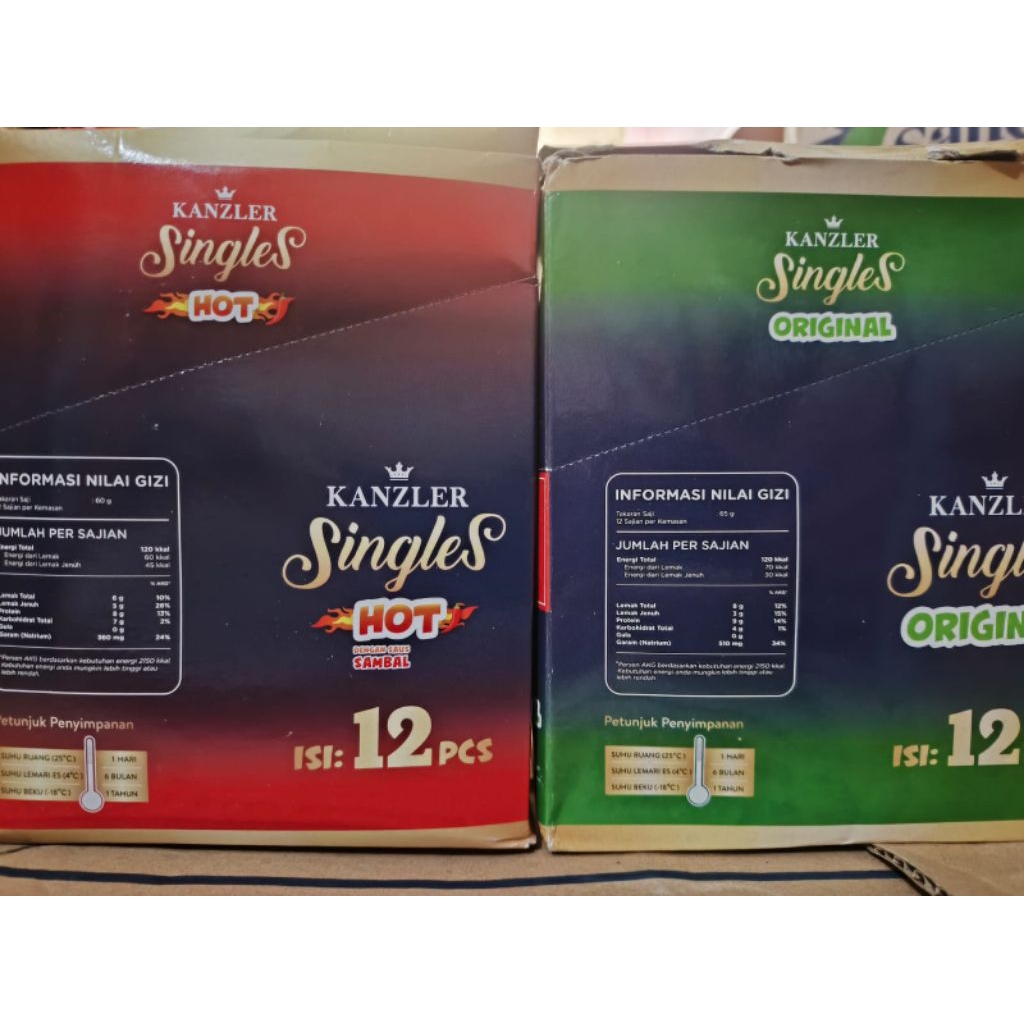 

kanzler singles sosis sapi&ayam pedas 65 gram