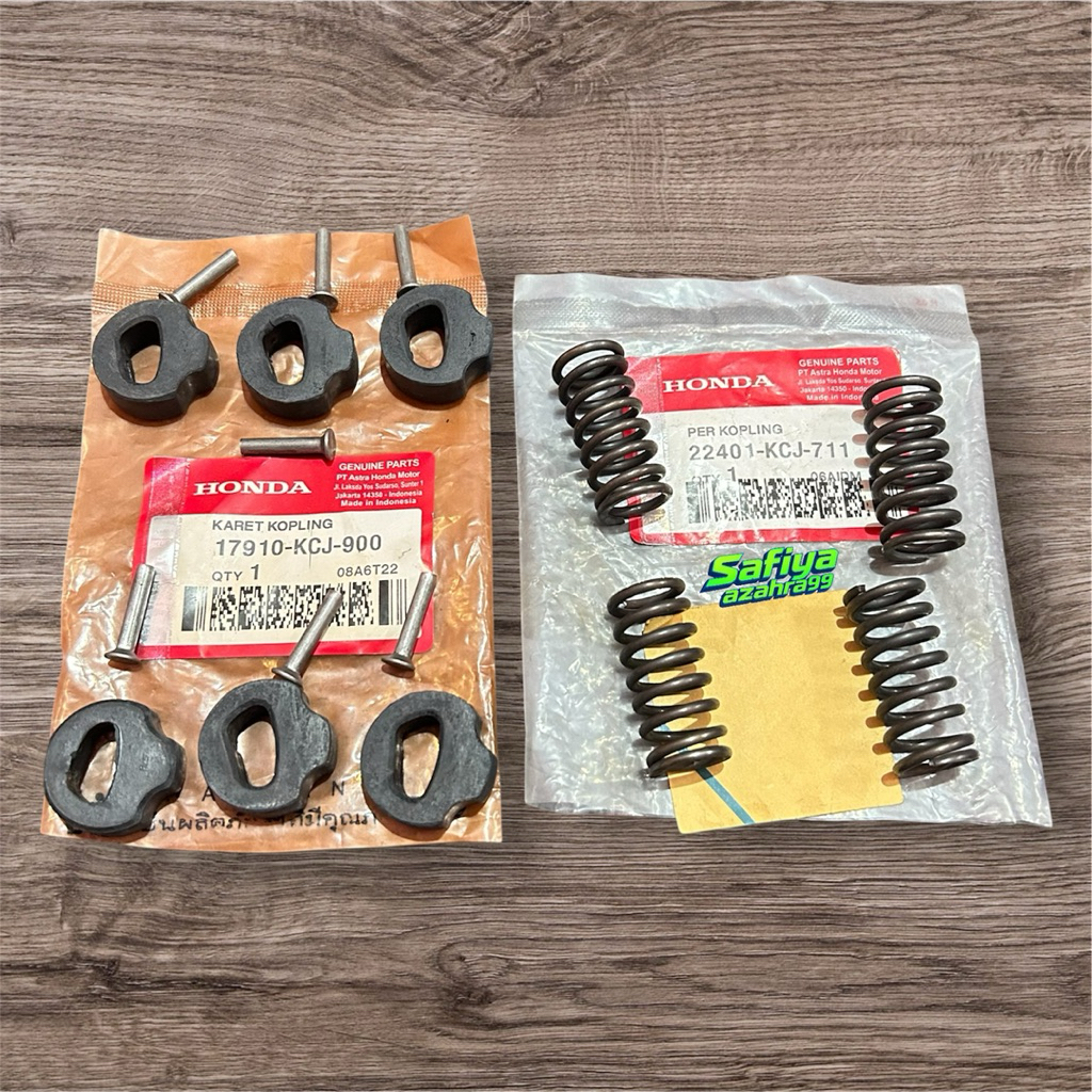 Paket Karet Kopling + Per kopling Honda Megapro lama Tiger lama Tiger new Tiger Revo KCJ