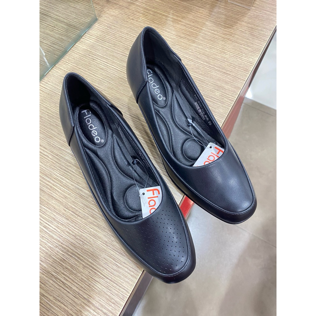 SEPATU FORMAL WEDGES WANITA FLADEO TERBARU | INSOLE EMPUK DAN RINGAN