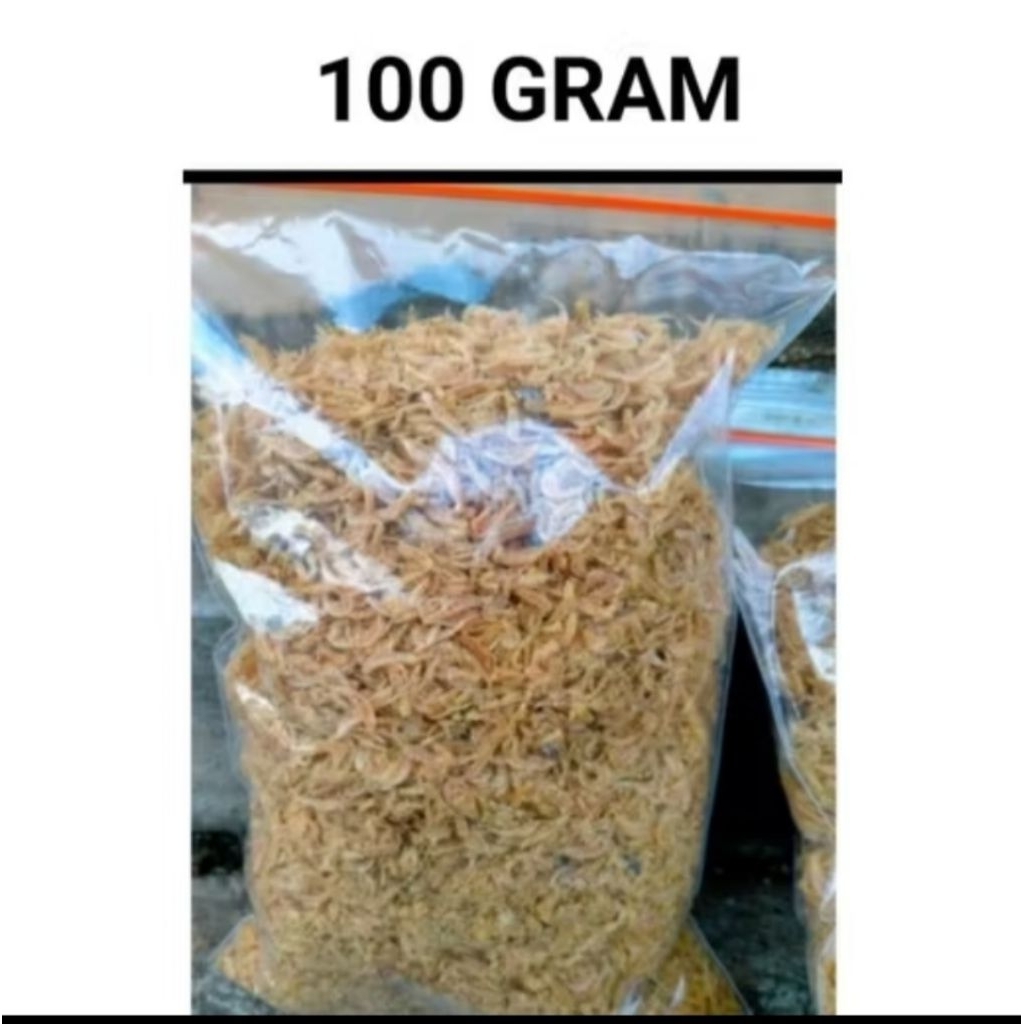 

Udang Rebon Kering TAWAR pakan kura-kura,ikan channa predator koi hamster shrimp 100 GRAM