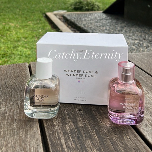 PARFUM ZARA WONDER ROSE & WONDER ROSE SUMMER 100% ORIGINAL