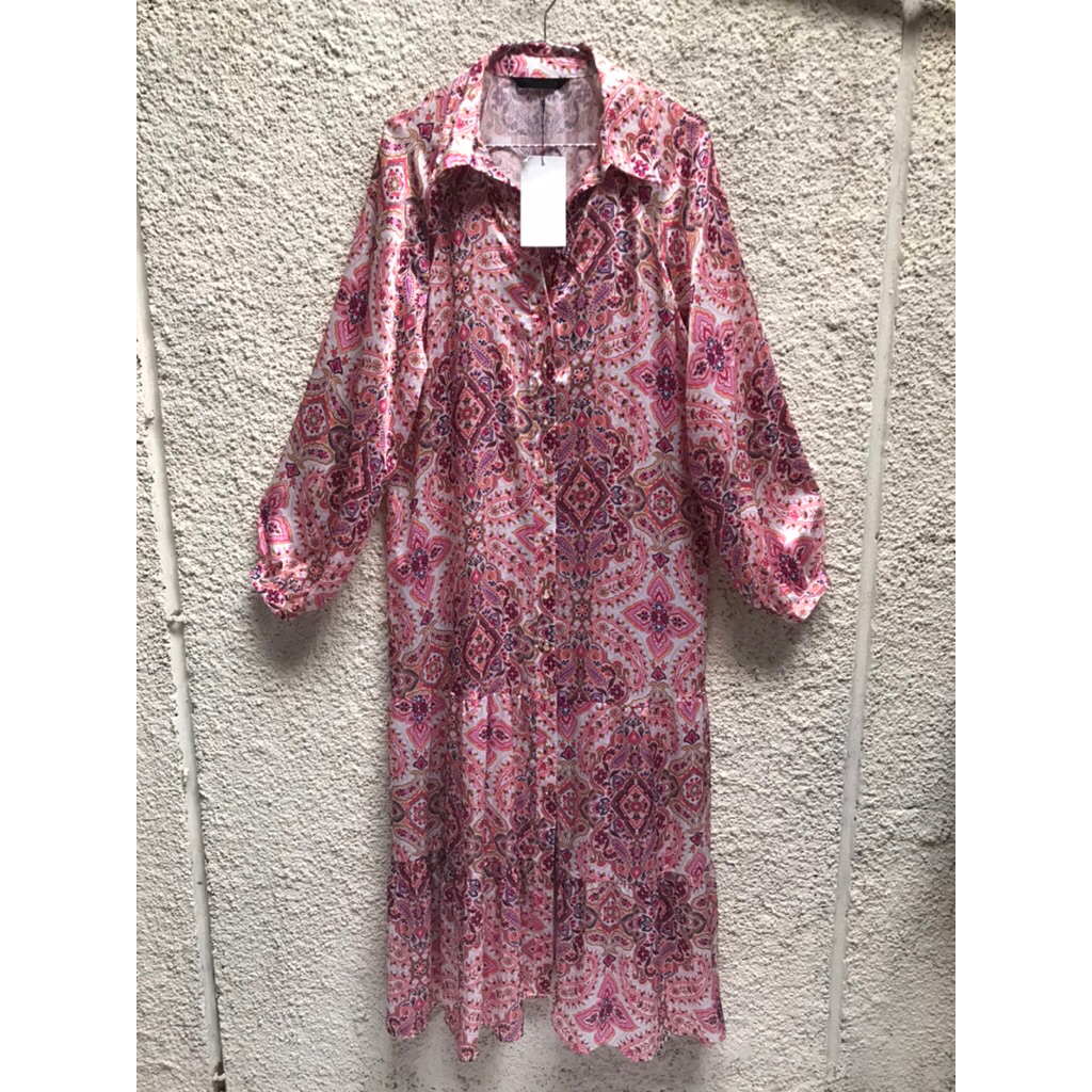 Zara satin long dress