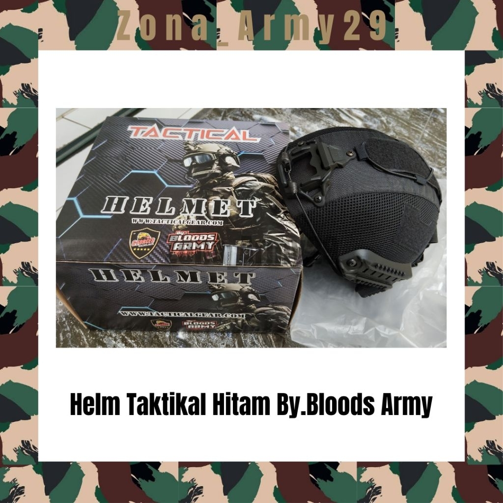 Helm Taktikal Hitam by. bloods Army | Helm taktikal | Army | TNI AD
