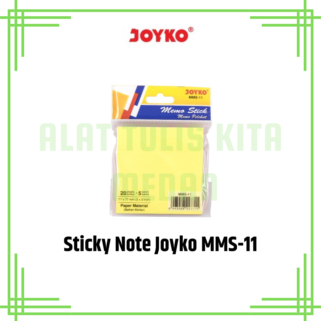 

(1 Pcs) Memo Sticky Note Joyko MMS-11 / Kertas Memo Stick Note Joyko MMS-11