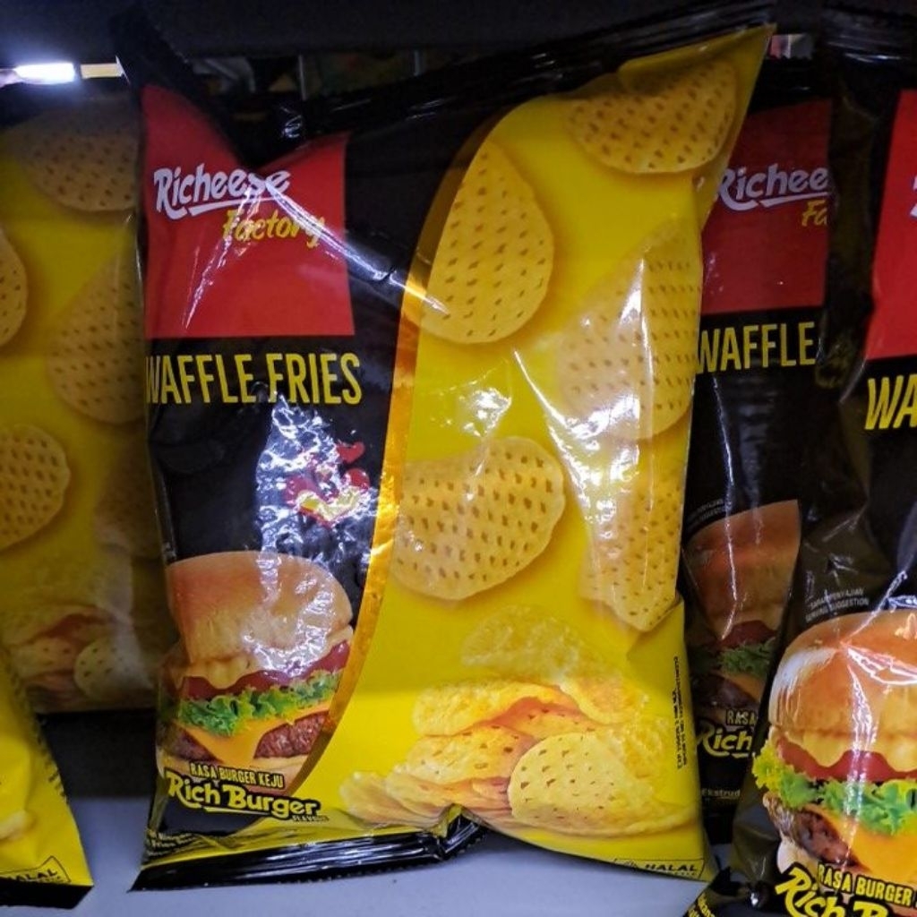 

Richeese wafle Fries rasa Burger Keju Rich Burger Flavour 54 gr