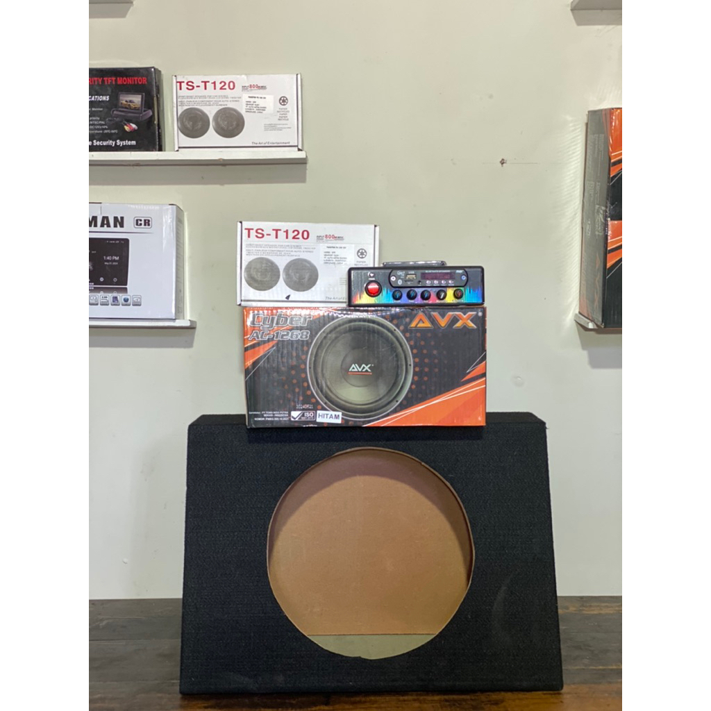 SATU PAKET AUDIO MOBIL & TRUCK lemgjap dengan subwoofer 12inc dan tweater