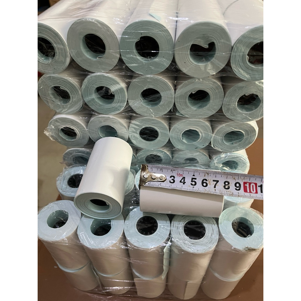 

Kertas Label Sticker Thermal 80mm x 12 Meter , Kertas Printer Resi Sticker (Instan/ Gosend)
