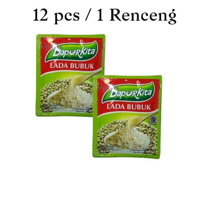 

Dapurkita Lada Bubuk Renceng 12 pcs/1 Rençng