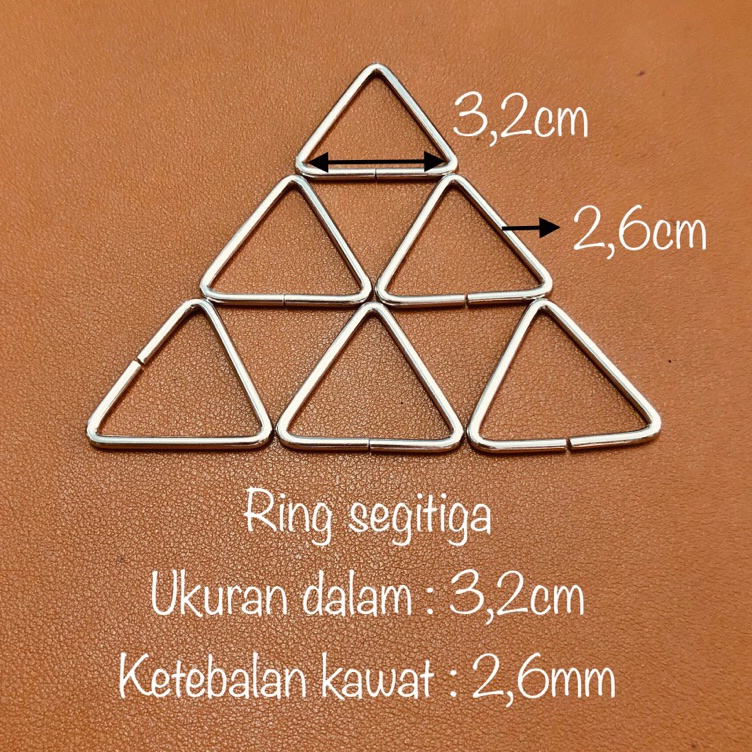 KODE U13B ring segitiga besi 32cm  ring segitiga tas 32cm  ST 26  32