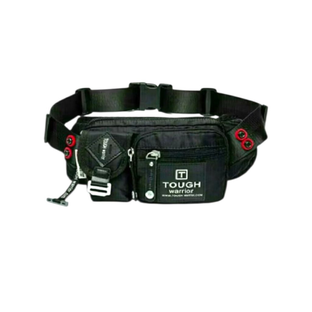 TAS TERBARU PINGGANG/SELEMPANG PRIA/WANITA WATERPROOF ANTI AIR 4257 IMPORT Hitam/Army